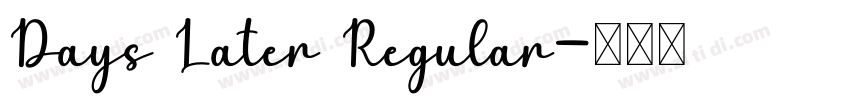 Days Later Regular字体转换